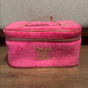 Juicy Couture Pink and Gold Cosmetic Bag